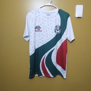 Fast Action Short Sleeve Mexico Soccer Jersey L
